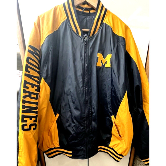 Michigan Wolverines NWT Varsity Jacket Steve & Barrys Mens XXL Vintage READ - Picture 13 of 14